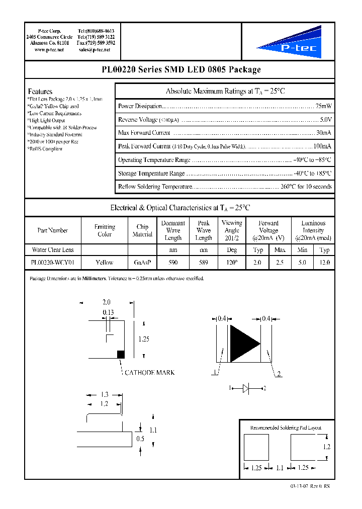 PL00220-WCY01_30234.PDF Datasheet