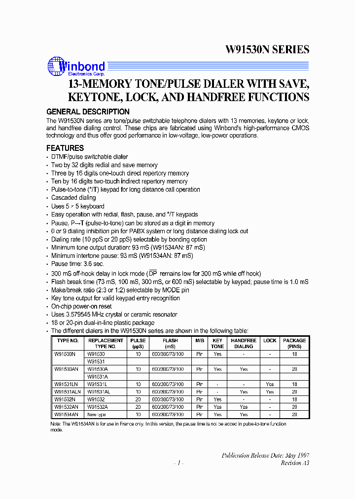 W91530AN_32183.PDF Datasheet