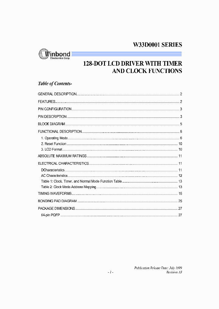 W33D0001_32622.PDF Datasheet