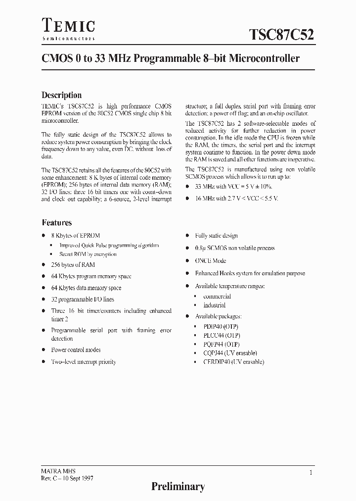 TSC87C52-33CKB_33628.PDF Datasheet