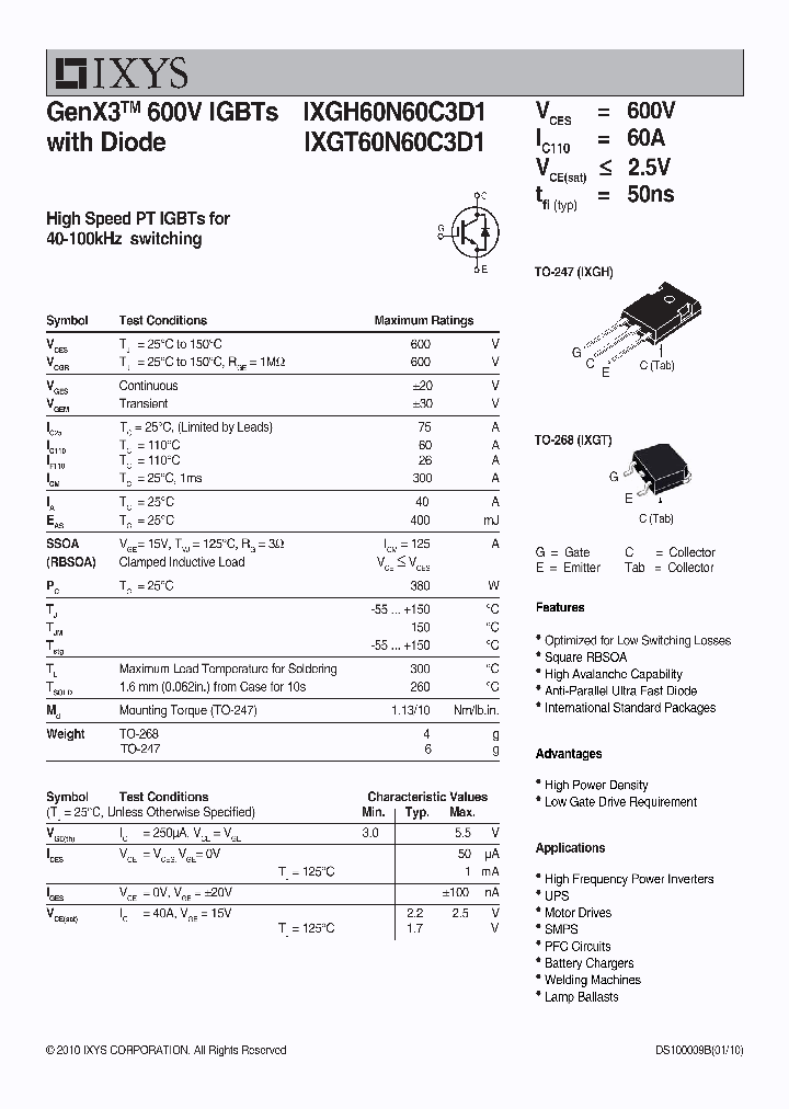 IXGT60N60C3D1_36210.PDF Datasheet
