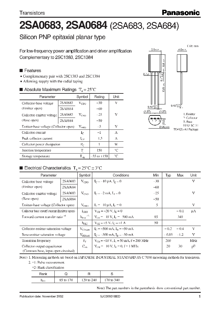 2SA0683_36600.PDF Datasheet