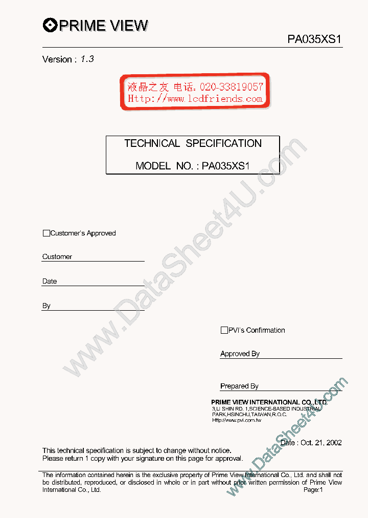 PA035XS-13_37321.PDF Datasheet