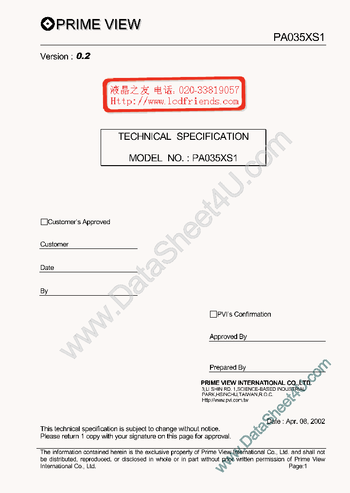 PA035XS1_37322.PDF Datasheet