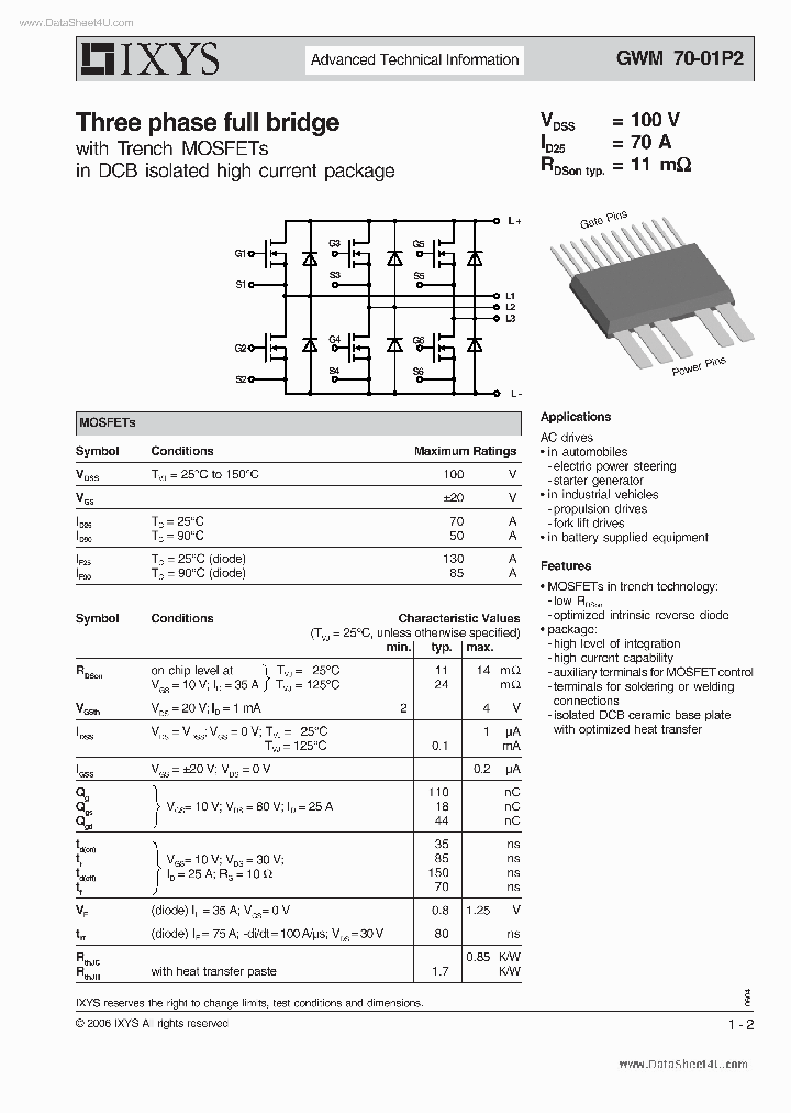 GWM70-01P2_37340.PDF Datasheet