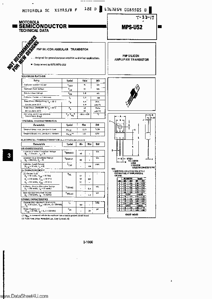 MPS-U52_37578.PDF Datasheet