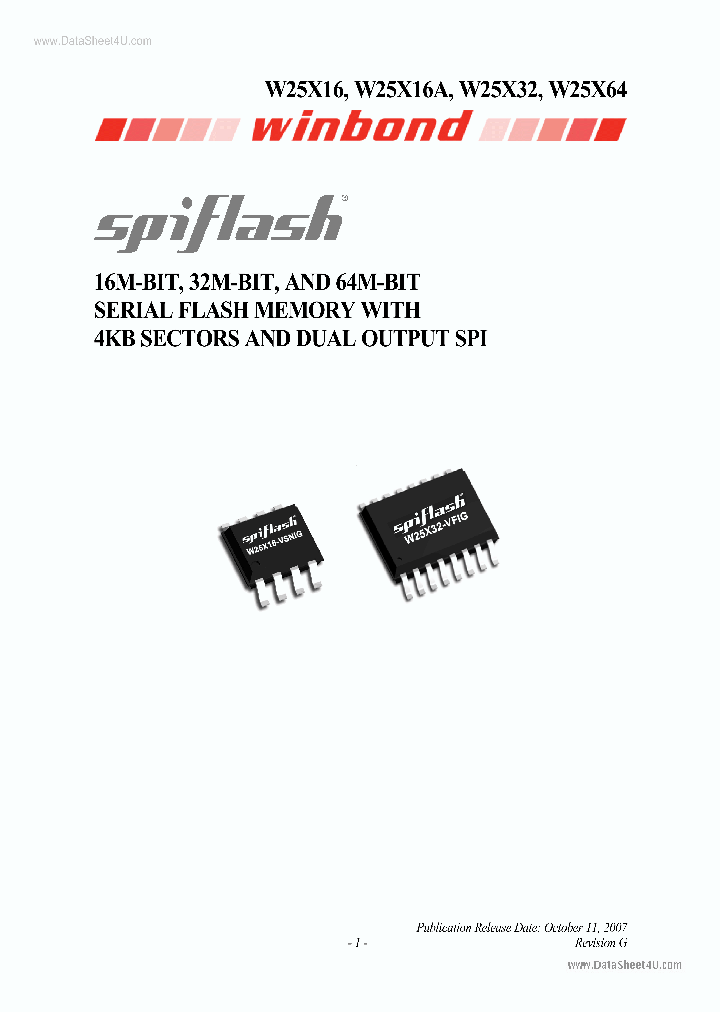 W25X16A_37732.PDF Datasheet