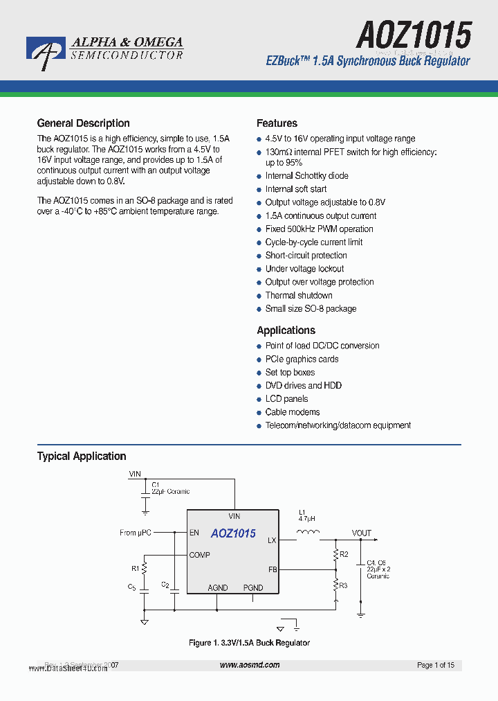 AOZ1015_37952.PDF Datasheet