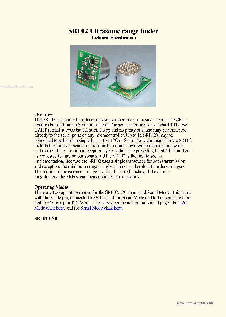 SRF02_39094.PDF Datasheet