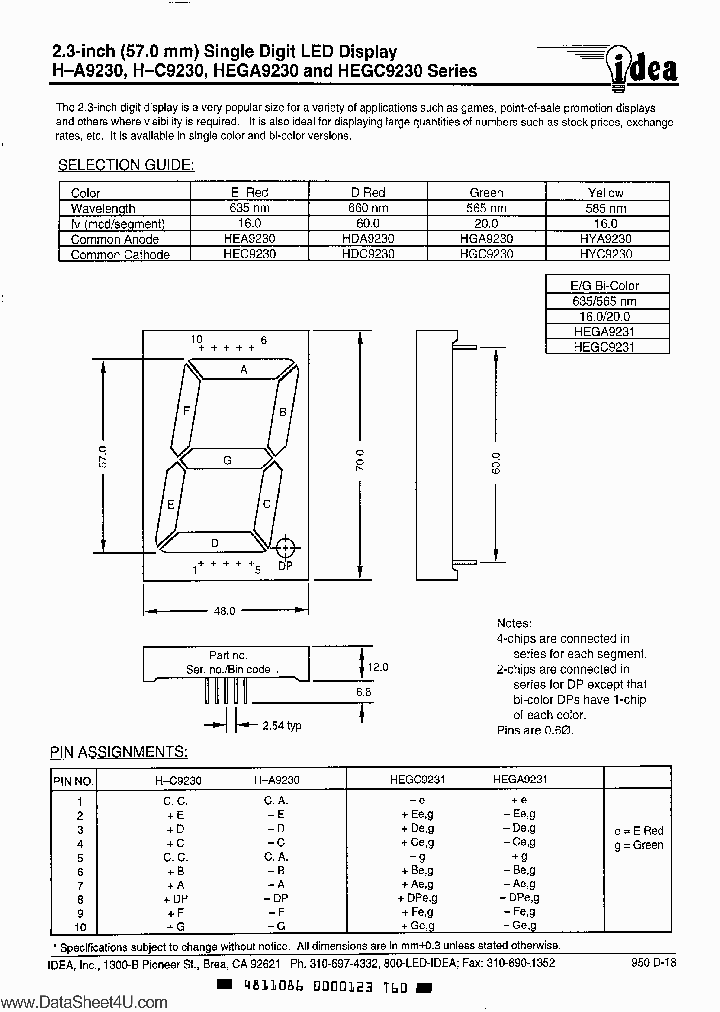 HEA9230_39106.PDF Datasheet