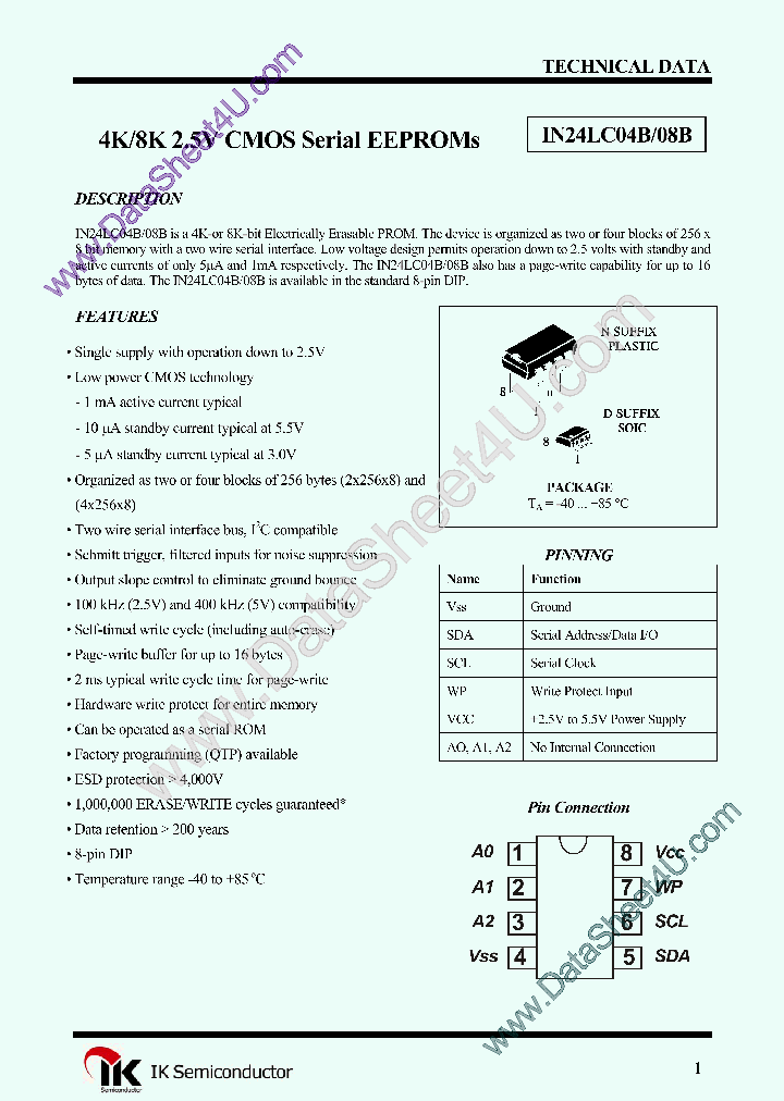 IN24LC04B_39640.PDF Datasheet