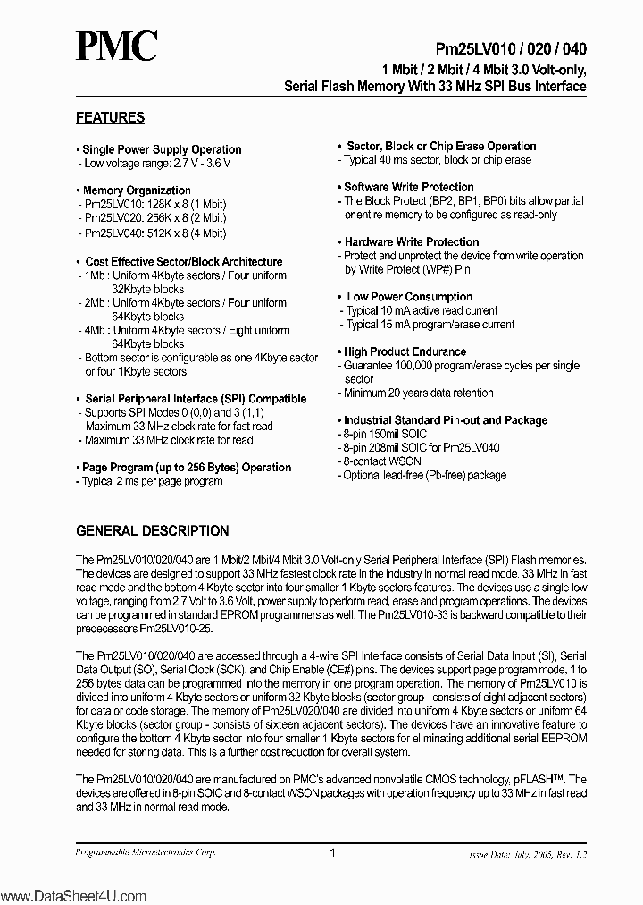 PM25LV010_39784.PDF Datasheet