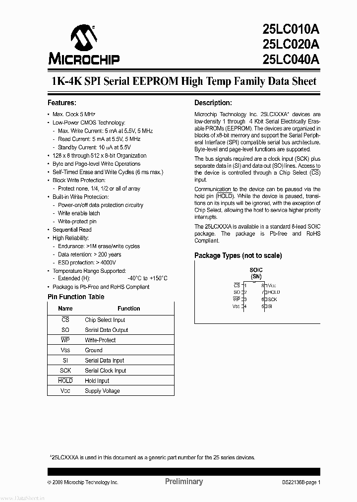 25LC010A_39793.PDF Datasheet