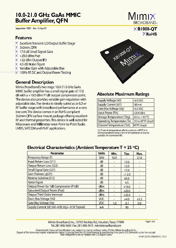 XB1008-QT_40157.PDF Datasheet