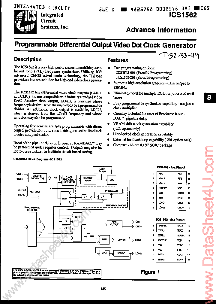 ICS1562_40491.PDF Datasheet