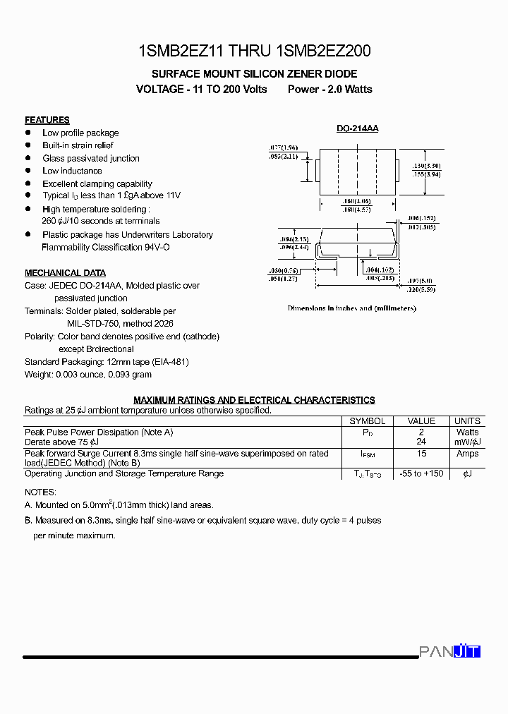 1SMB2EZ100_60496.PDF Datasheet