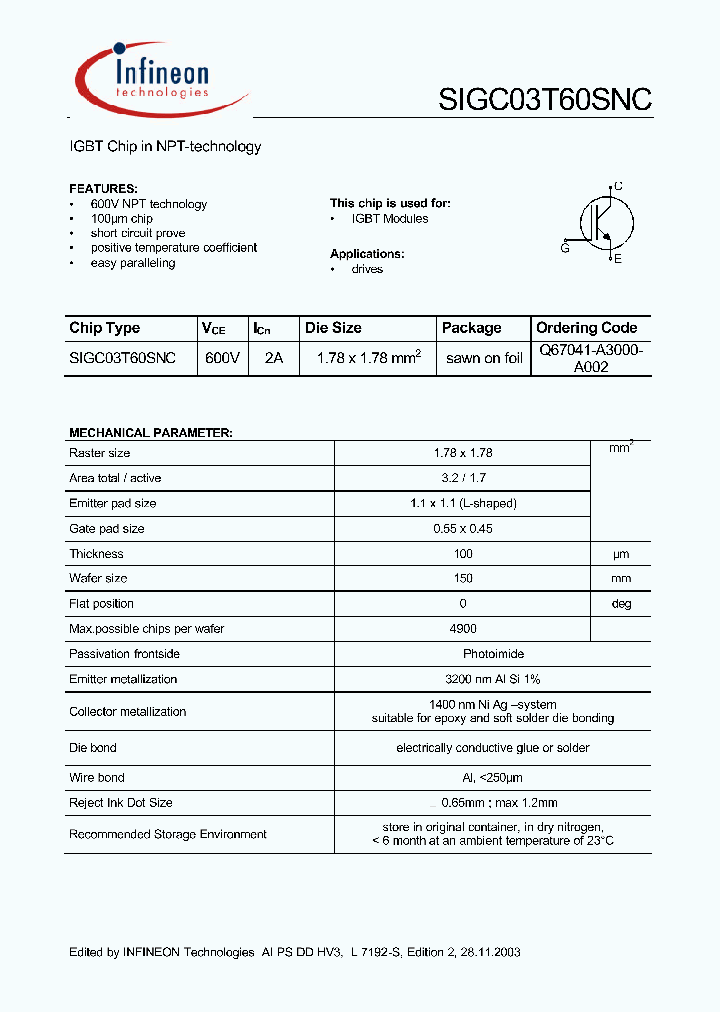 SIGC03T60SNC_61528.PDF Datasheet