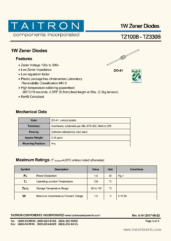 TZ110B_40777.PDF Datasheet