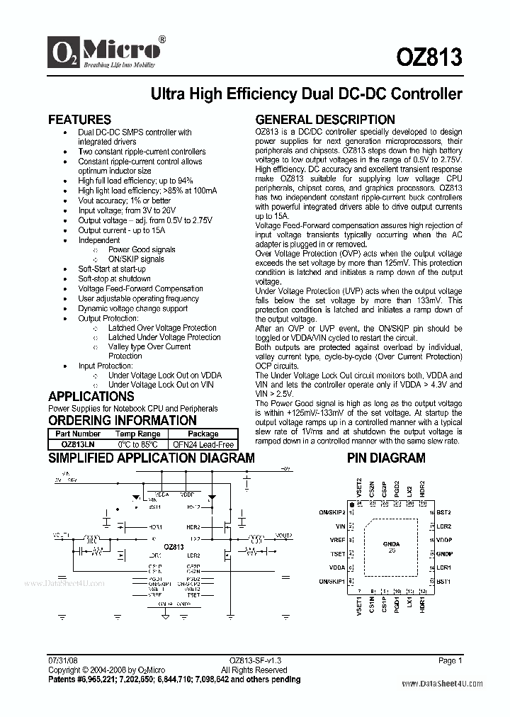 OZ813_40851.PDF Datasheet