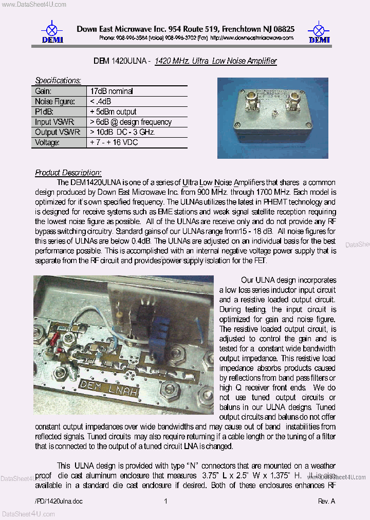 DEM1420ULNA_40945.PDF Datasheet