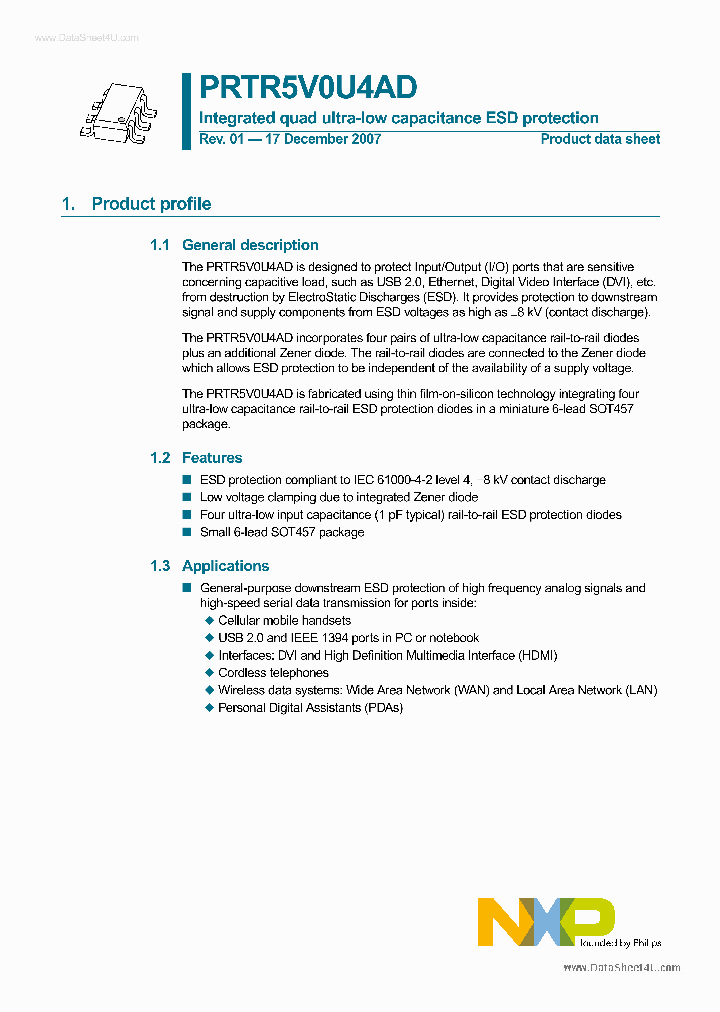 PRTR5V0U4AD_41113.PDF Datasheet