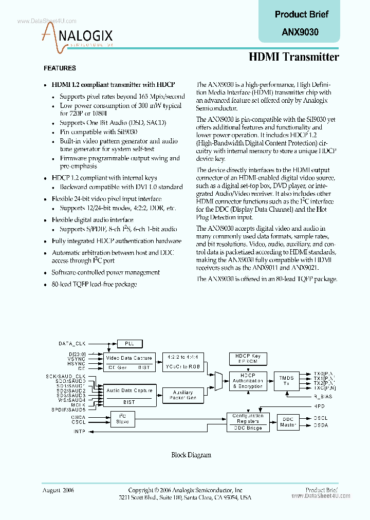 ANX9030_41246.PDF Datasheet