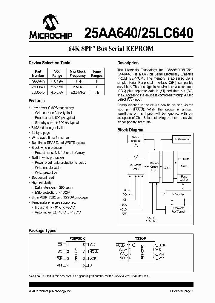25LC640-EP_67711.PDF Datasheet