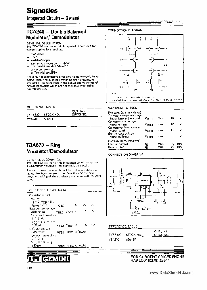 TCA240_68358.PDF Datasheet