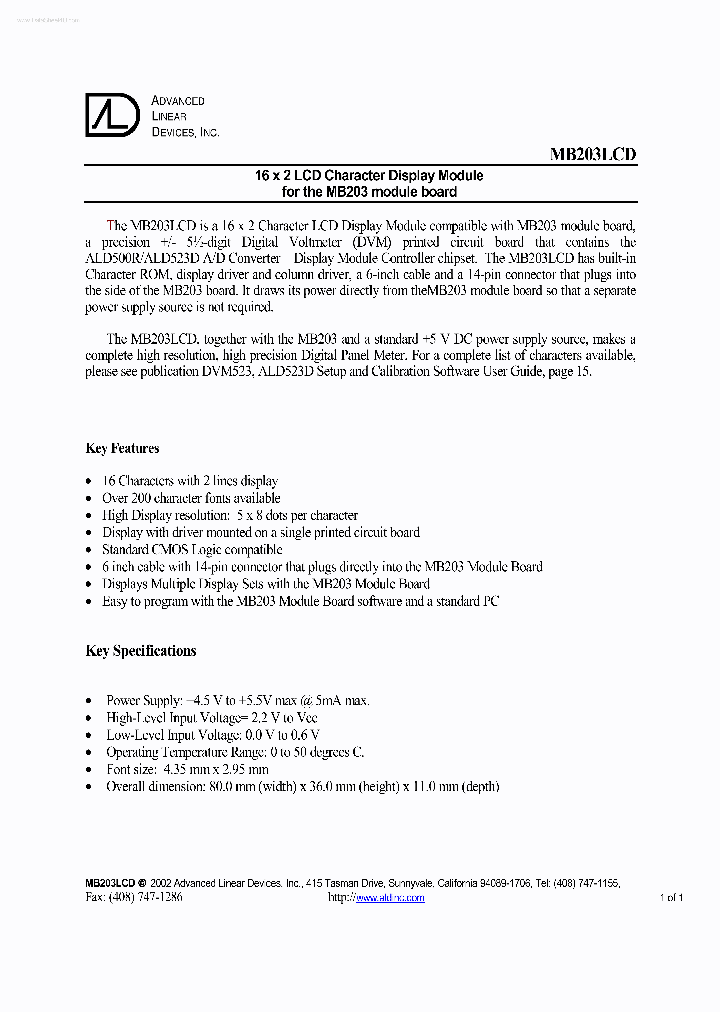 MB203LCD_67835.PDF Datasheet