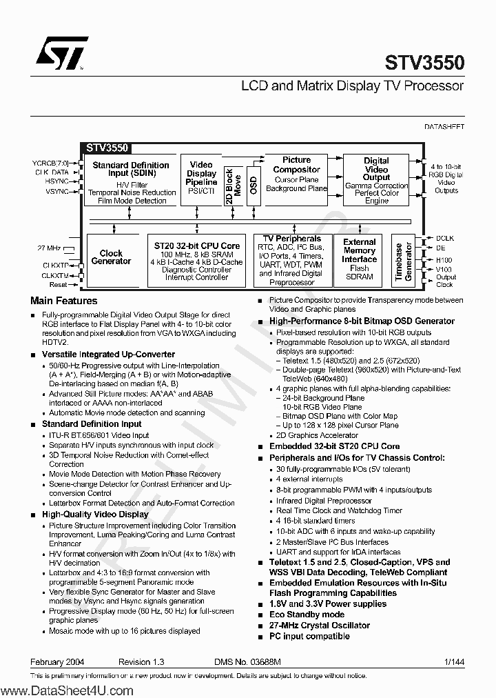 STV3550_71143.PDF Datasheet