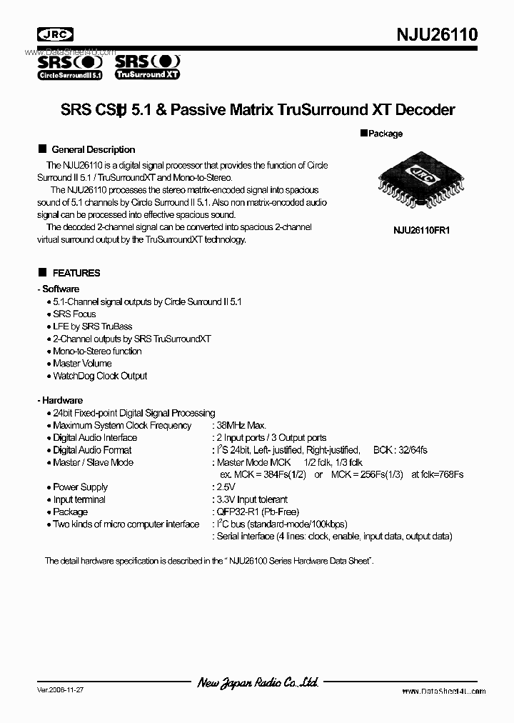 NJU26110_71420.PDF Datasheet