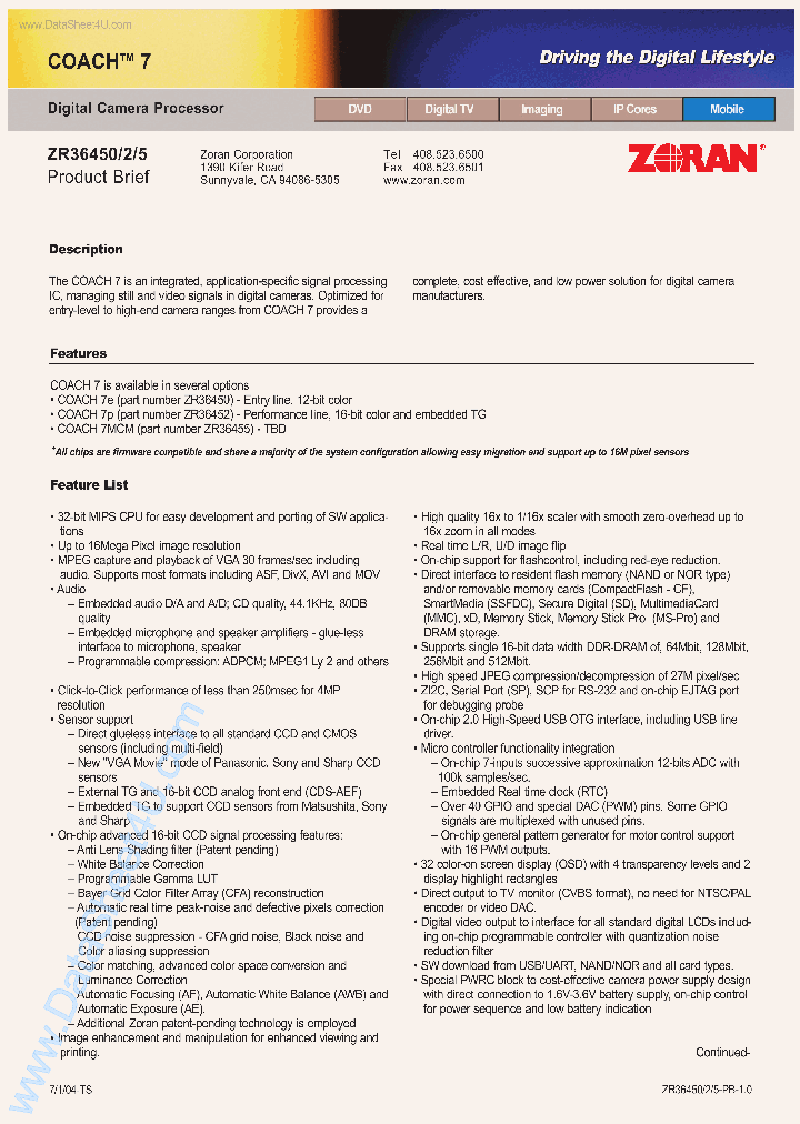 ZR36450_72270.PDF Datasheet