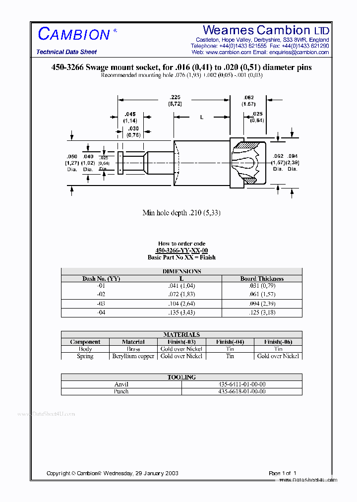 450-3266_71934.PDF Datasheet