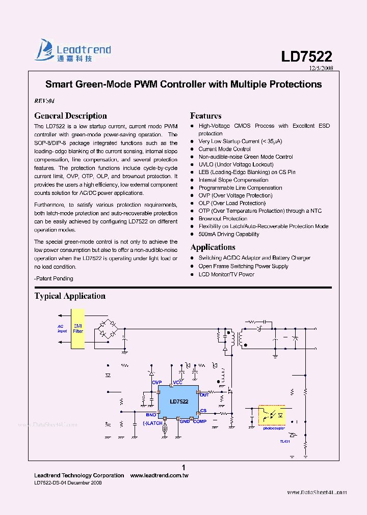 LD7522_43287.PDF Datasheet