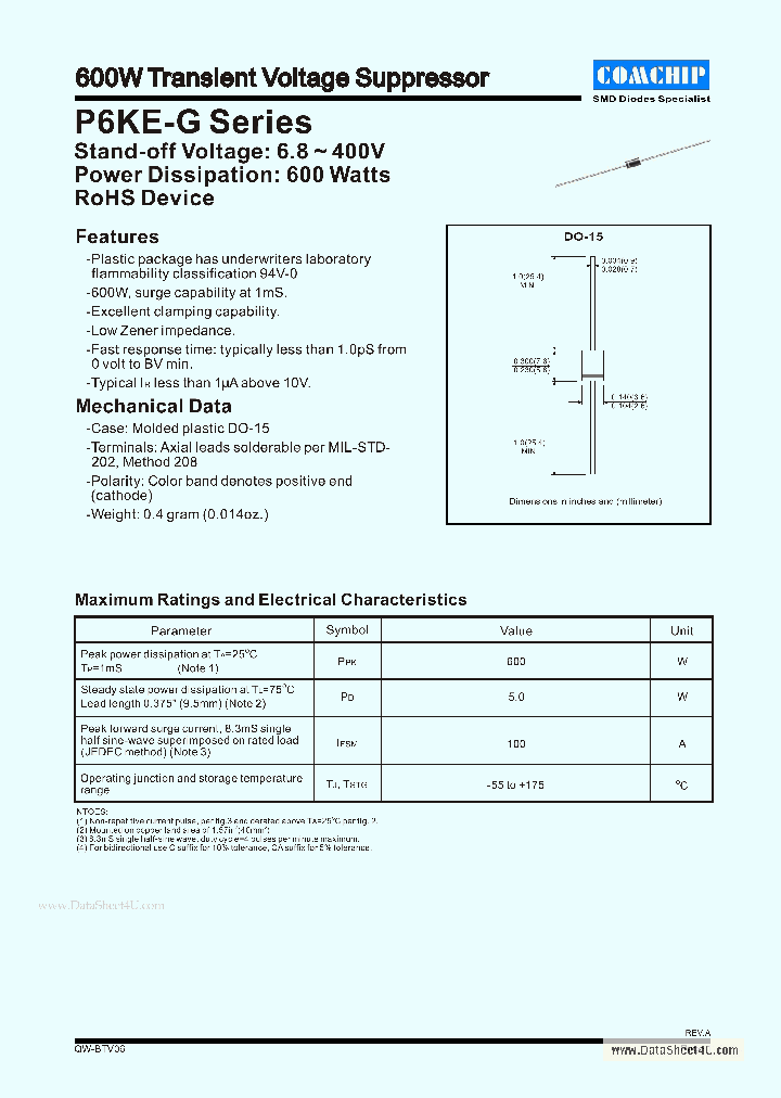 P6KE-G_43318.PDF Datasheet