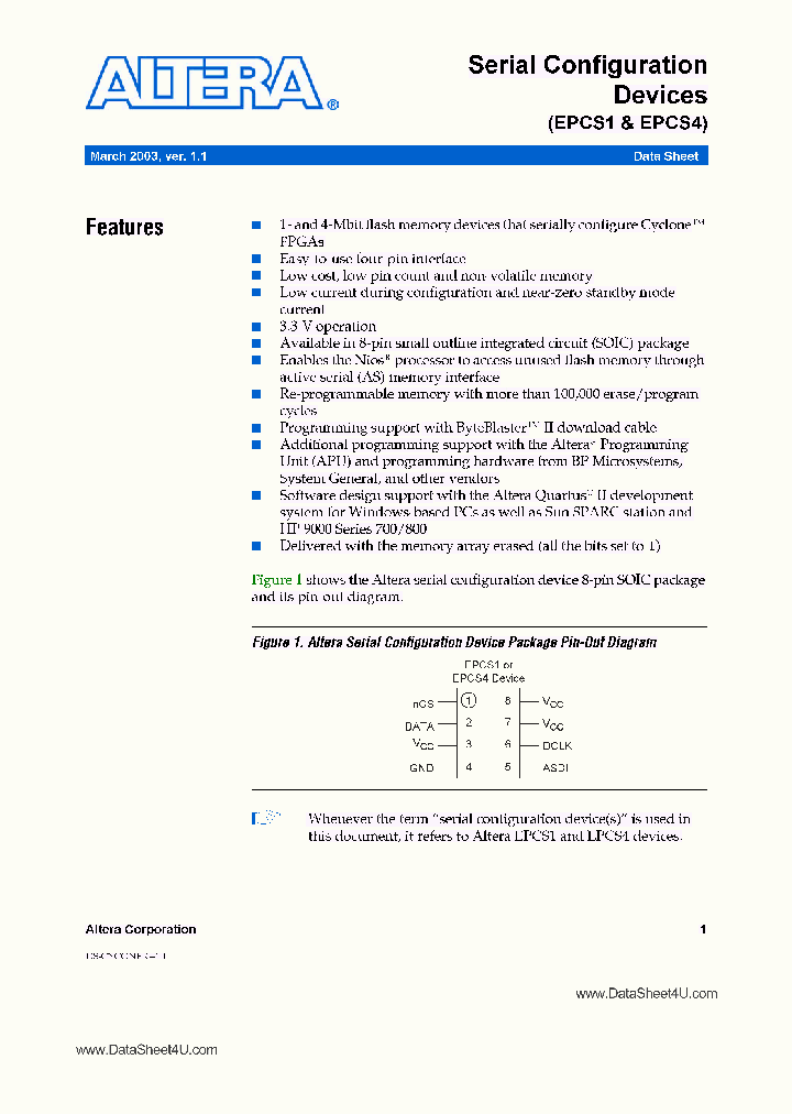 EPCS1SI8_43408.PDF Datasheet