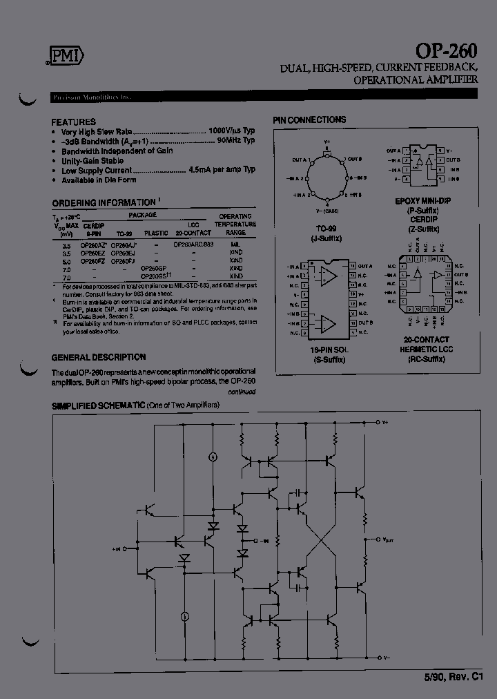 OP-260ARC883_74229.PDF Datasheet