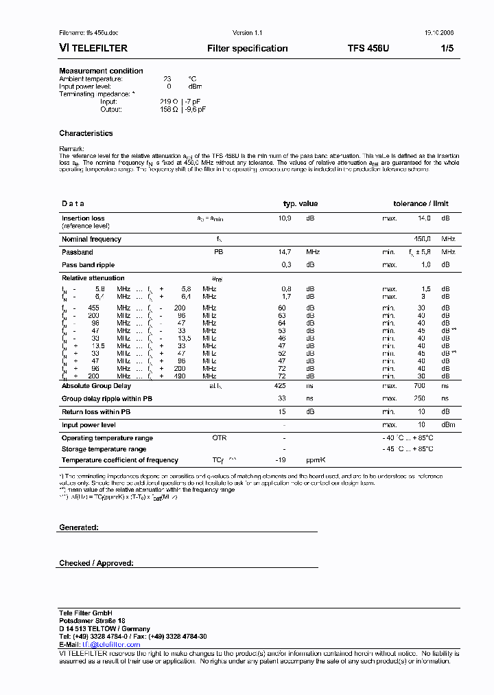 TFS456U_74785.PDF Datasheet