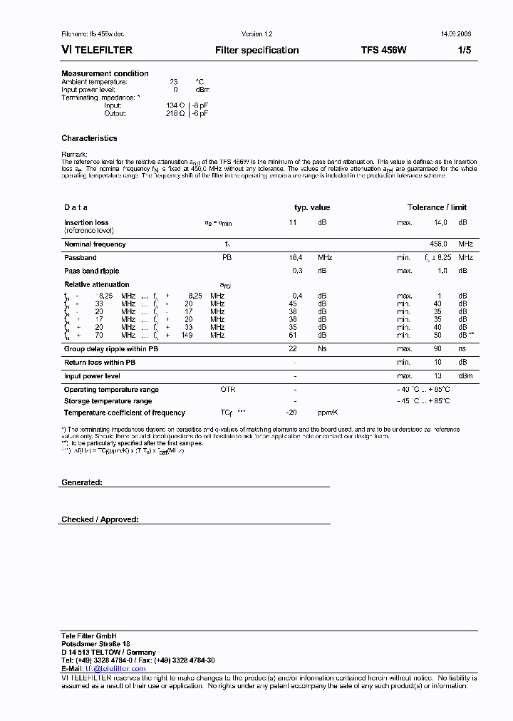 TFS456W_74787.PDF Datasheet