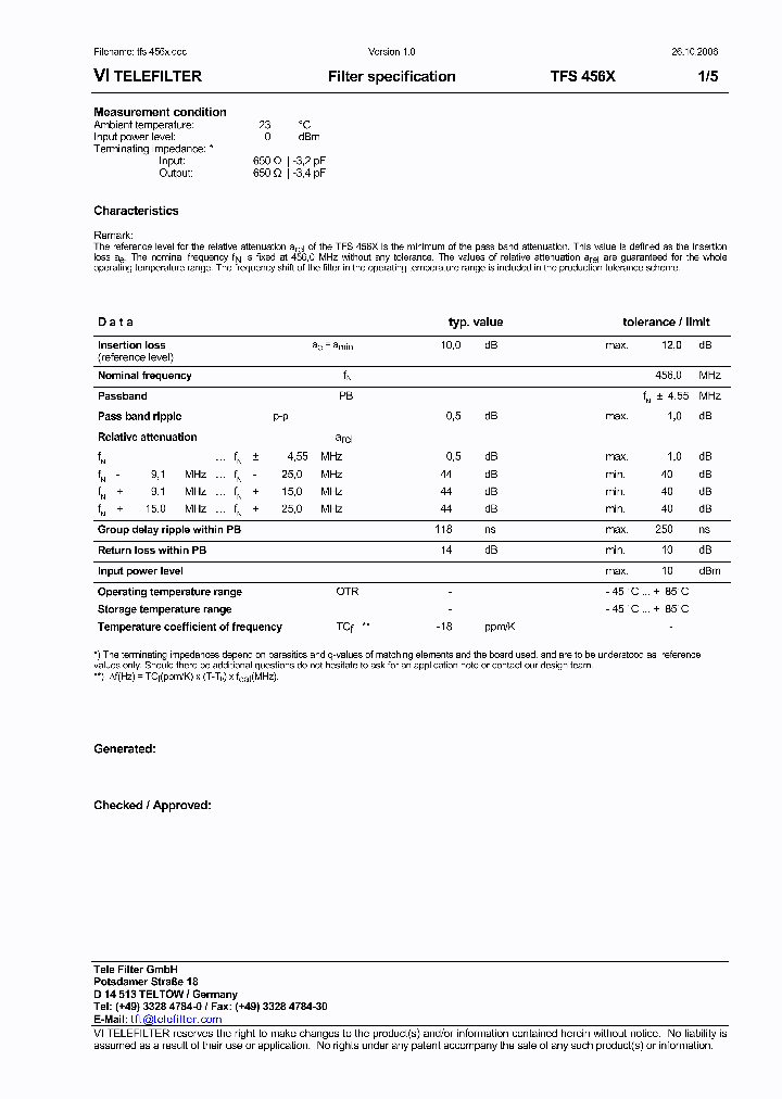 TFS456X_74788.PDF Datasheet