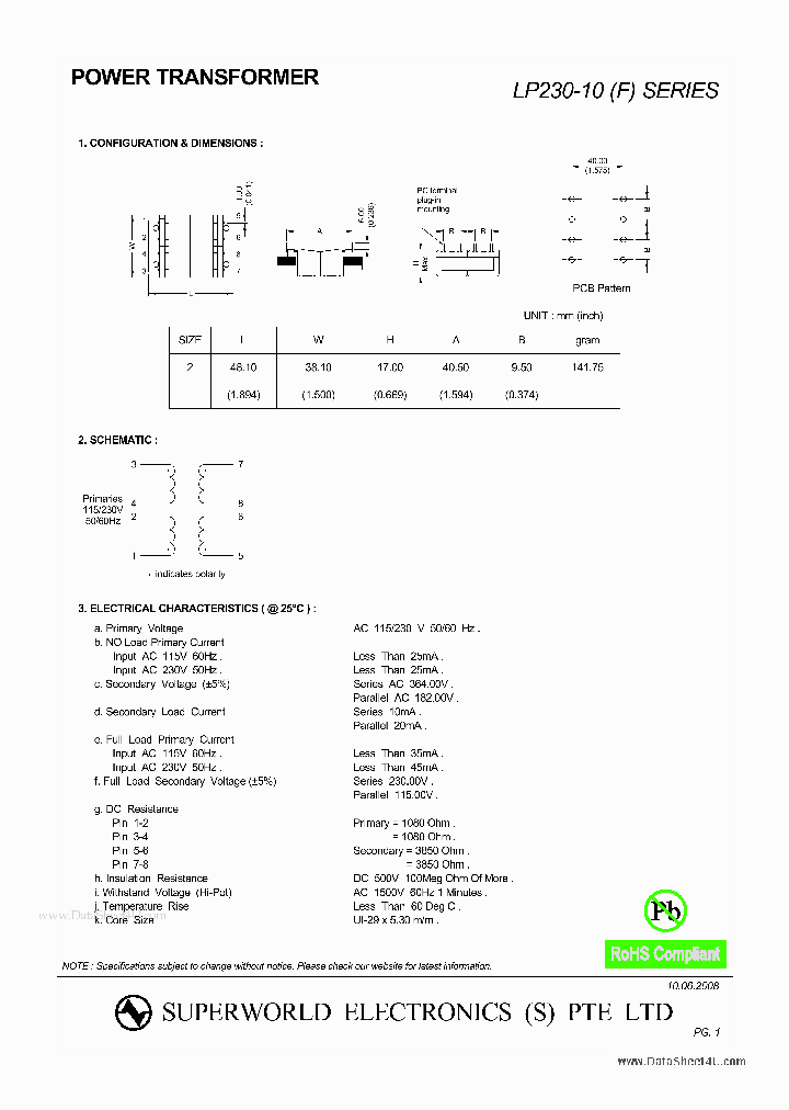 LP230-10_43996.PDF Datasheet