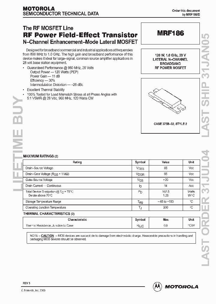 MRF186D_79193.PDF Datasheet