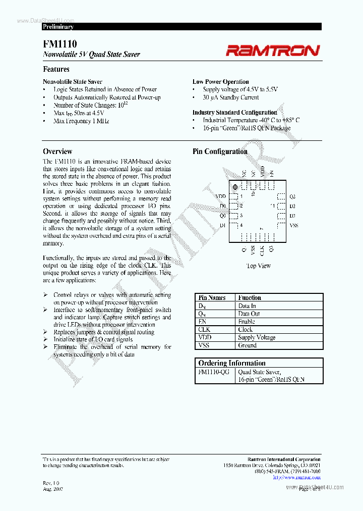 FM1110_44301.PDF Datasheet