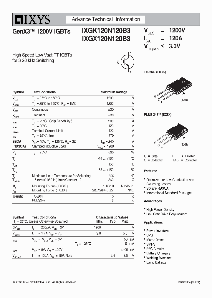 IXGK120N120B3_78525.PDF Datasheet