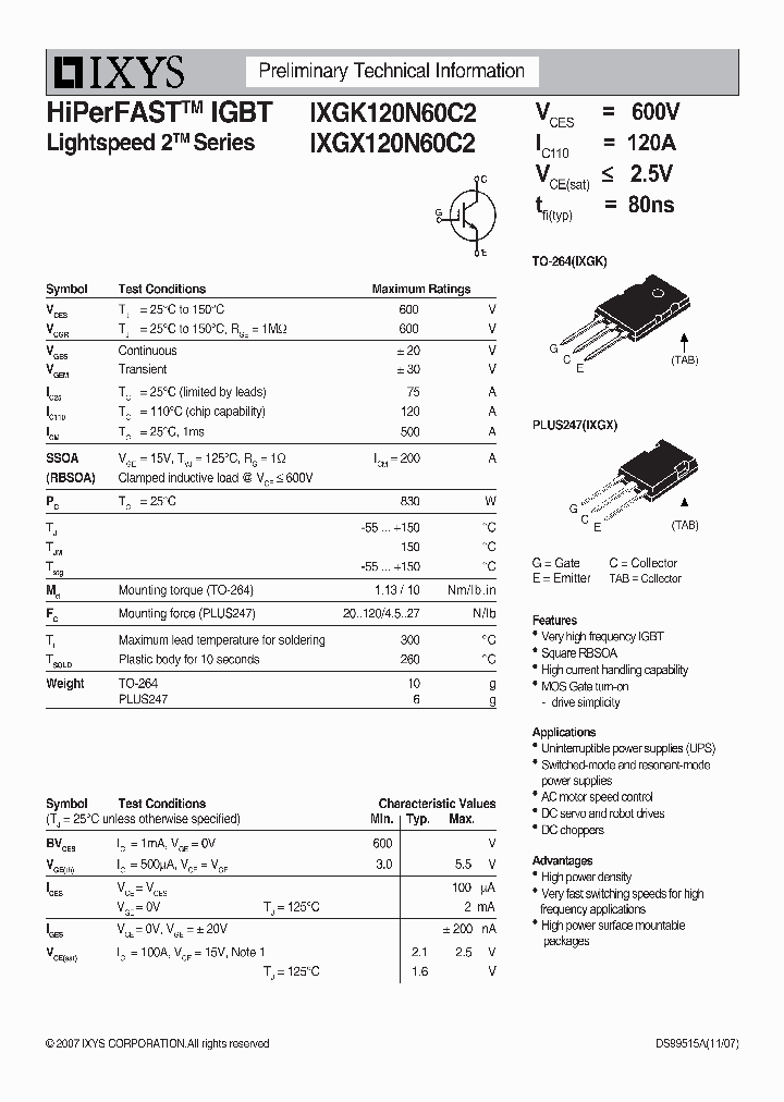 IXGK120N60C2_78530.PDF Datasheet