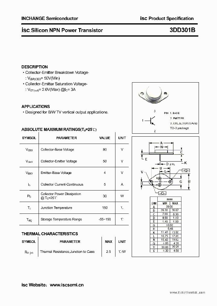 3DD301B_82818.PDF Datasheet