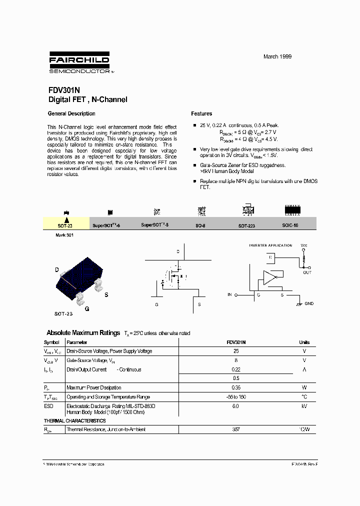FDV301N_83572.PDF Datasheet