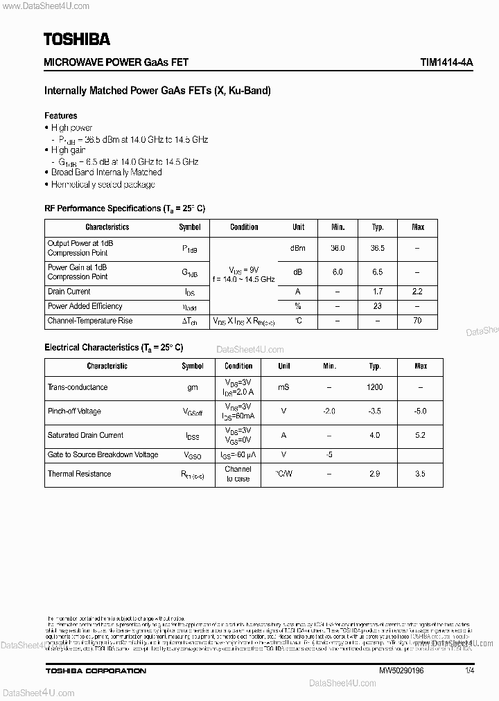 TIM1414-4A_86169.PDF Datasheet