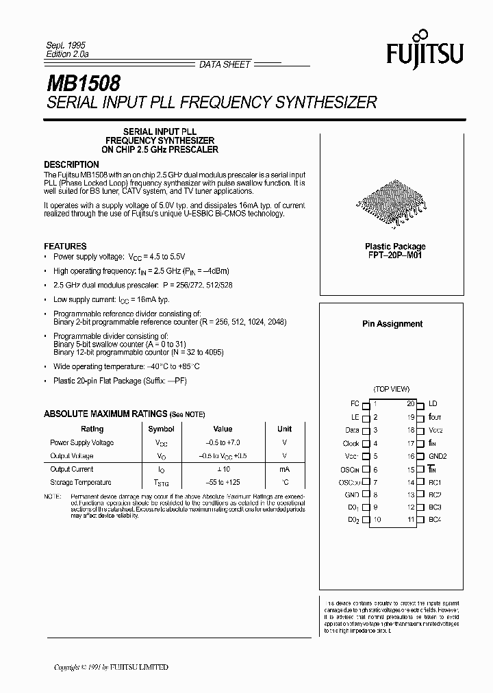 MB1508_87155.PDF Datasheet