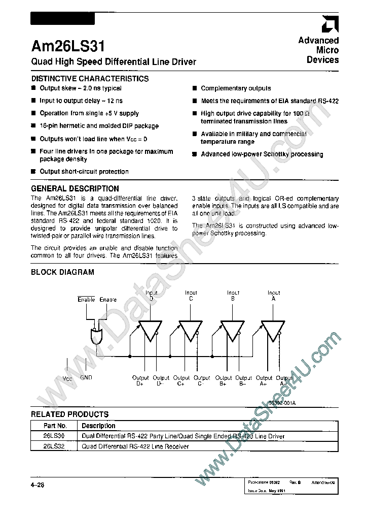 AM26LS31_88220.PDF Datasheet